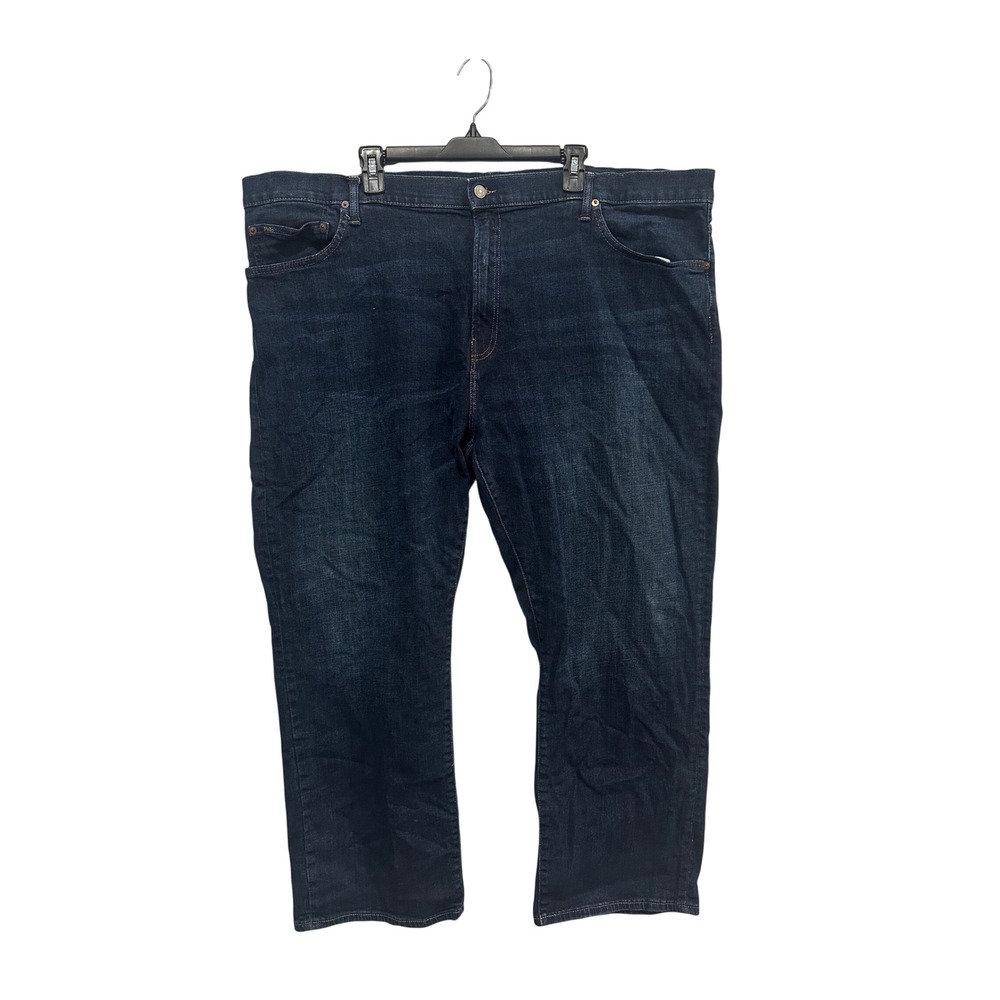 Polo Ralph Lauren Hampton Relaxed Straight Dark Wash Jeans Mens 48x30 Indigo